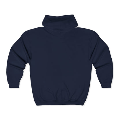 Crown Logo Zip Hoodie - Minimal Royal Emblem Full-Zip Sweatshirt