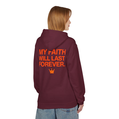 Faith Will Last Forever Hoodie — Inspirational Crown Graphic Hoodie
