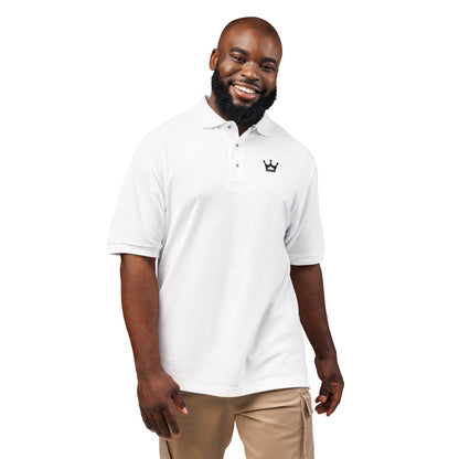 Embroidered Crown Polo Shirt — Classic Men's/Women's Short-Sleeve Golf Polo