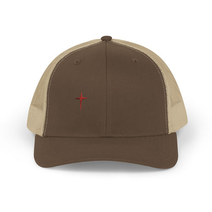Embroidered Cardinal Star Trucker Cap