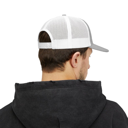 Embroidered Cross Snapback Trucker Hat