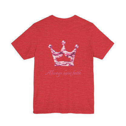 Faith Vintage Bible Scene Tee — "Be strong like men" Christian Scripture T‑Shirt.