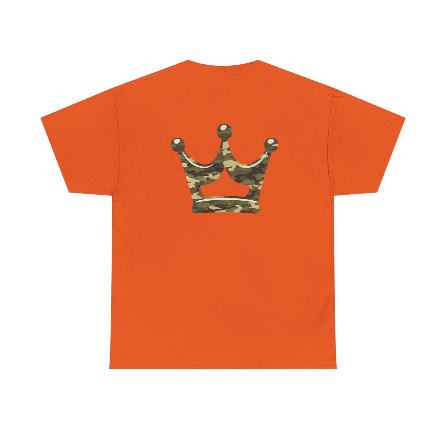 Faith Script Tee — Camouflage Crown Graphic Shirt