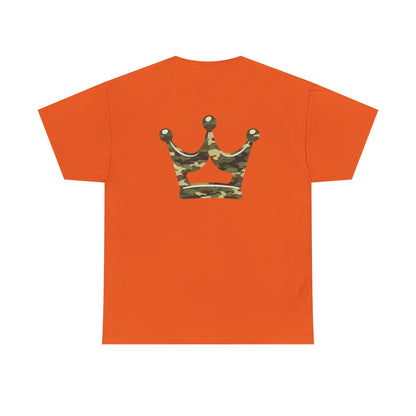 Faith Script Tee — Camouflage Crown Graphic Shirt