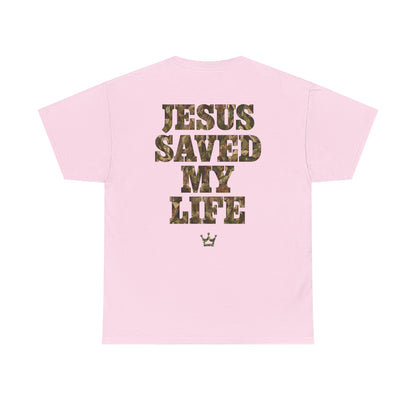 Jesus Saved My Life T-Shirt — Christian Faith Graphic Tee