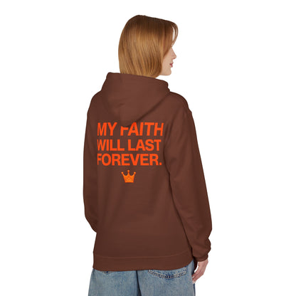 Faith Will Last Forever Hoodie — Inspirational Crown Graphic Hoodie