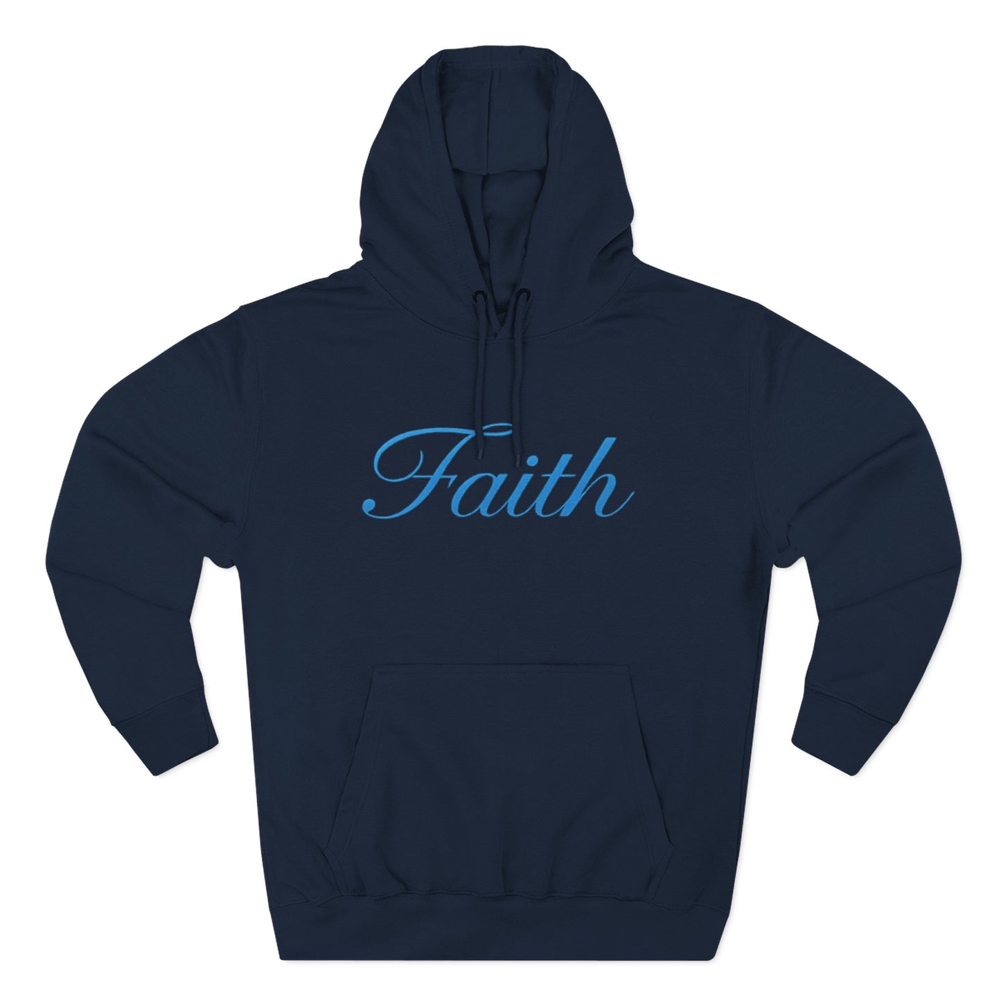 Faith Script Hoodie — Minimal Inspirational Pullover