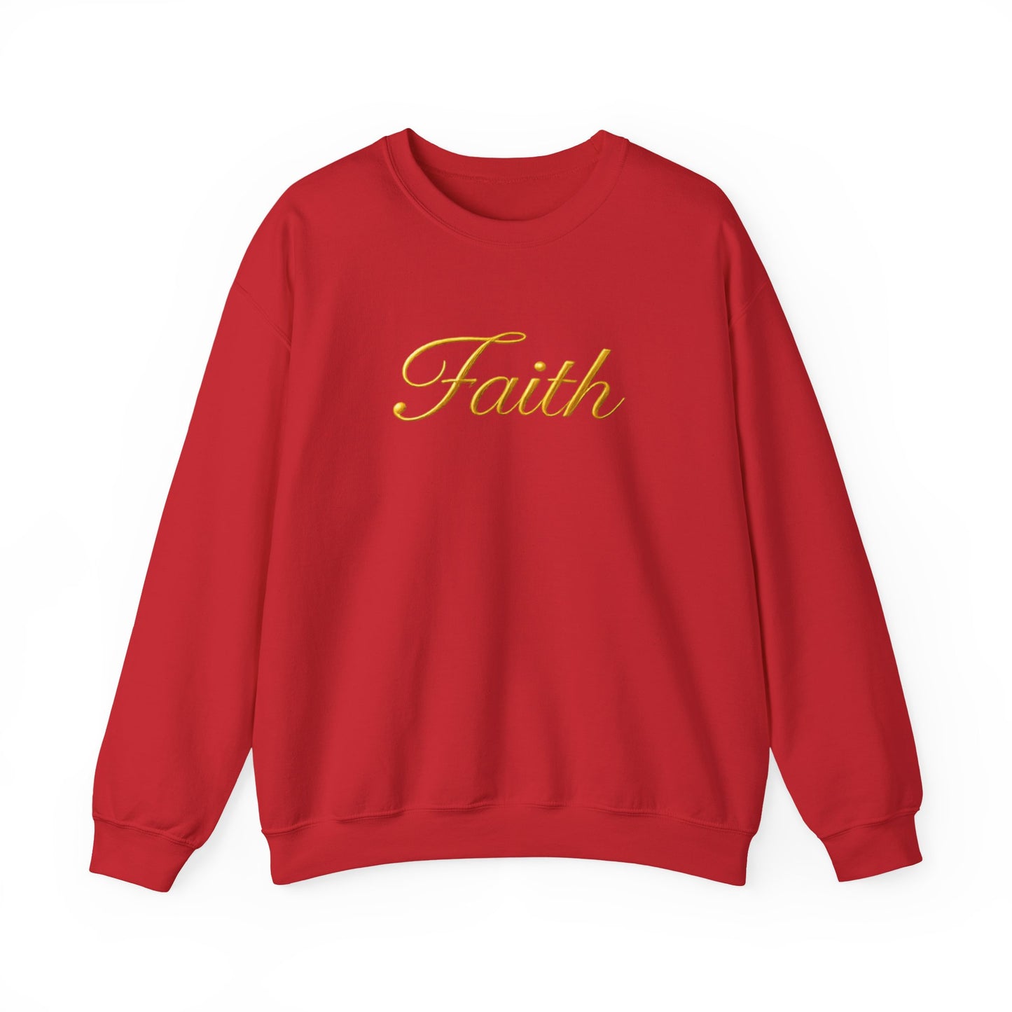 Faith Crewneck Sweatshirt – Elegant Script Christian Pullover