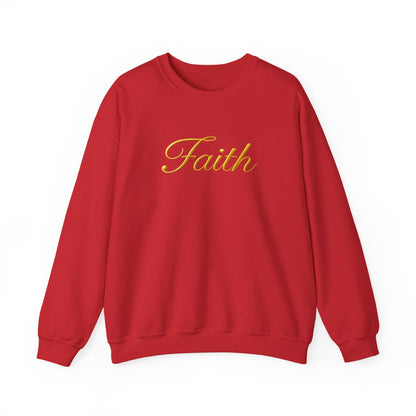 Faith Crewneck Sweatshirt – Elegant Script Christian Pullover