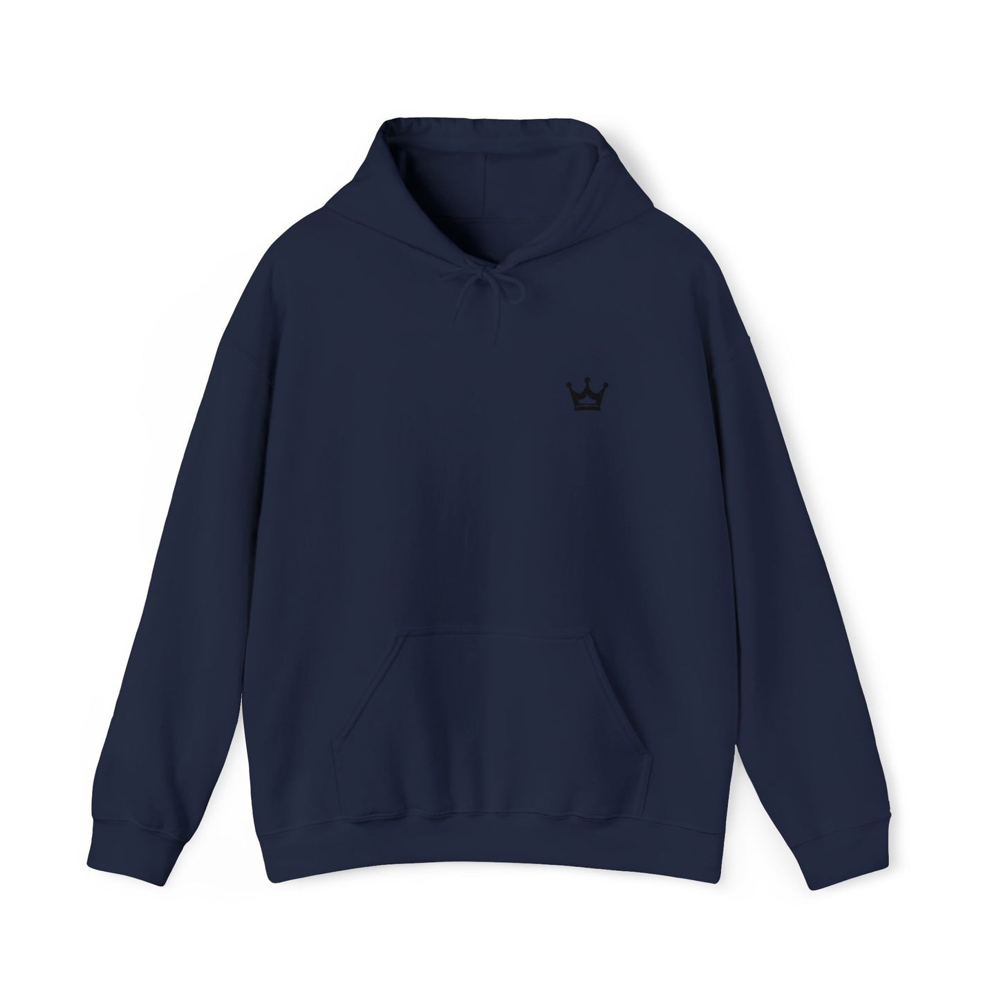 Crown Mini Embroidered Hoodie — Minimal Crown Chest Sweatshirt