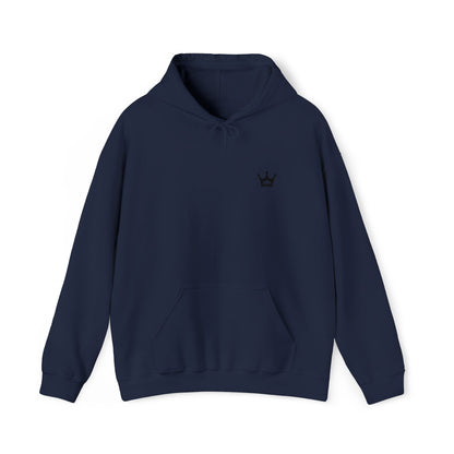 Crown Mini Embroidered Hoodie — Minimal Crown Chest Sweatshirt