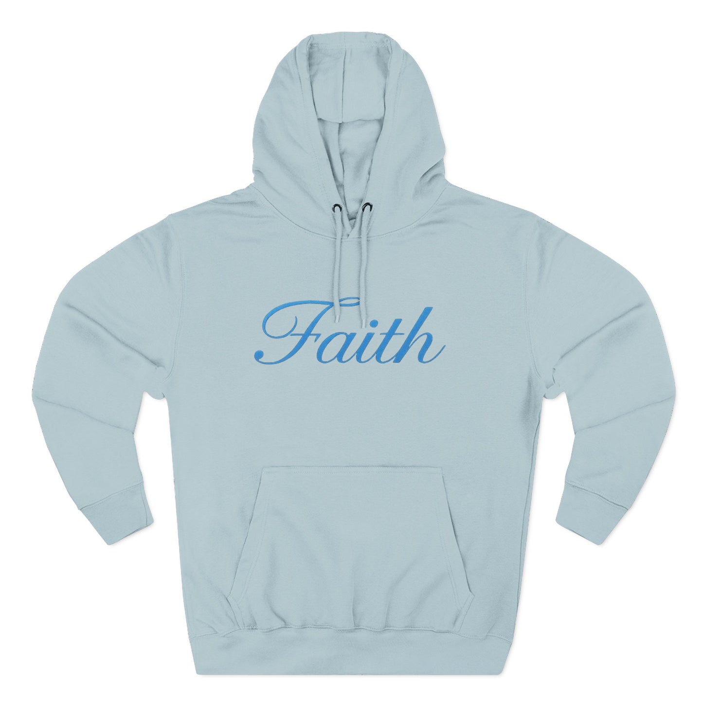 Faith Script Hoodie — Minimal Inspirational Pullover