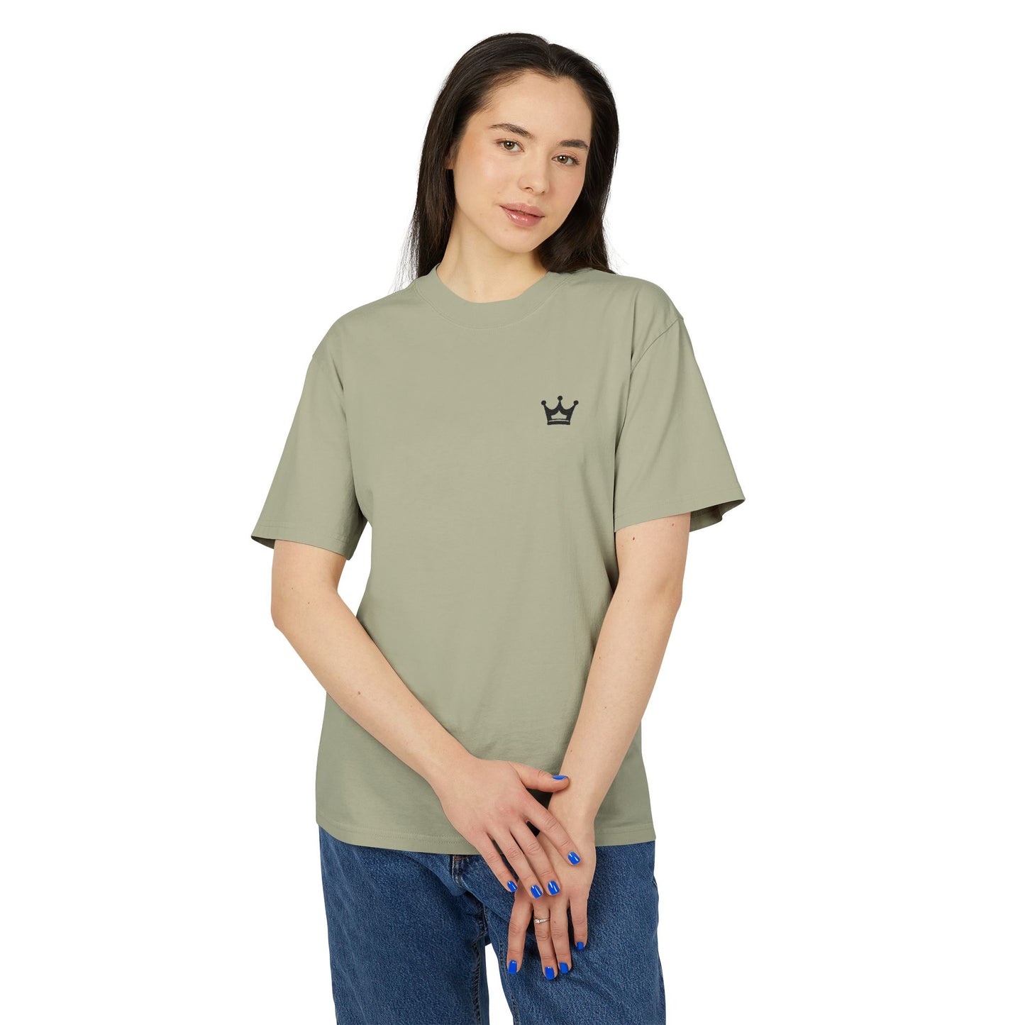 Minimal Crown T‑Shirt — Small Chest Crown Graphic Tee