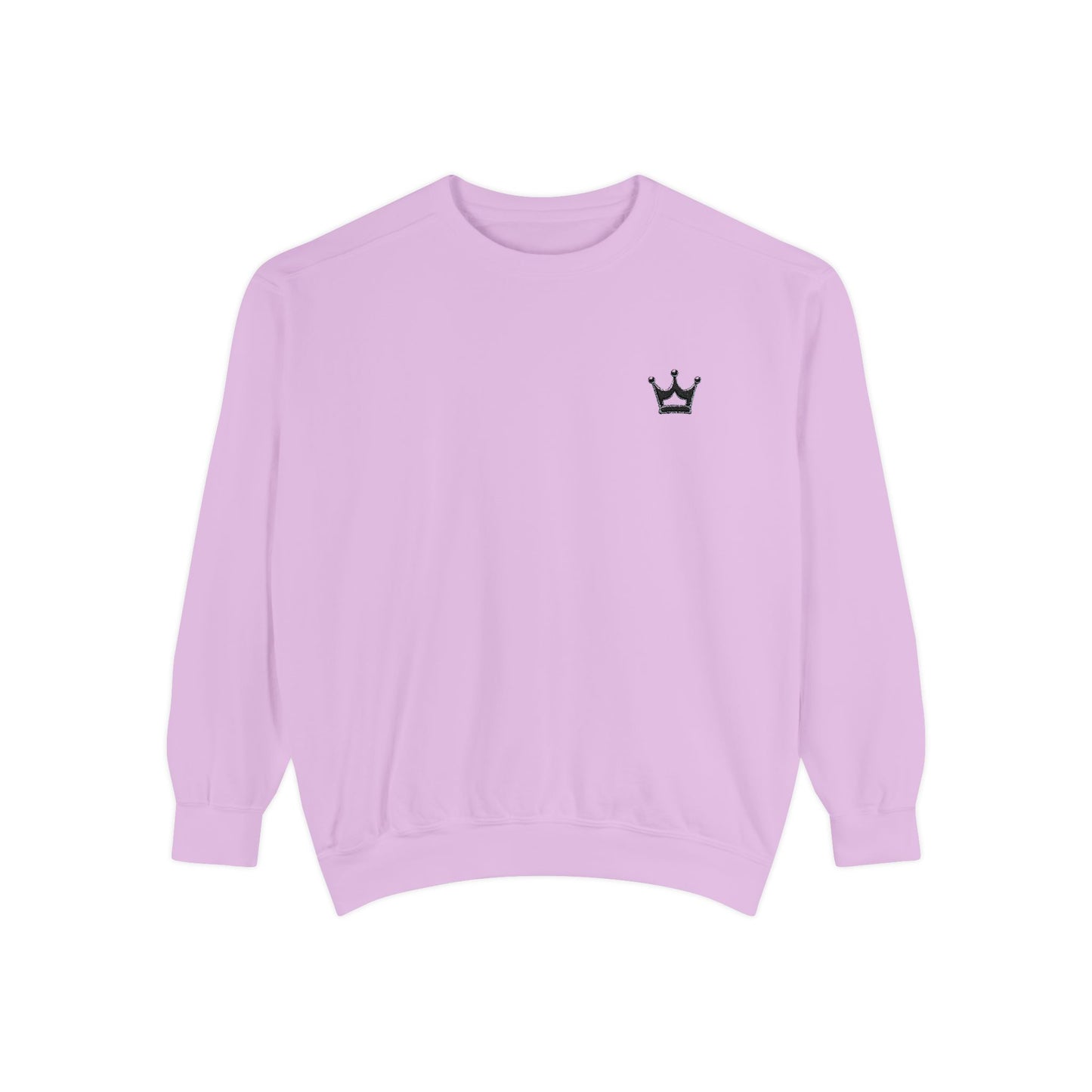 Crown Minimalist Crewneck Sweatshirt — Small Chest Crown Graphic