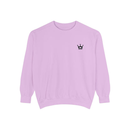 Crown Minimalist Crewneck Sweatshirt — Small Chest Crown Graphic
