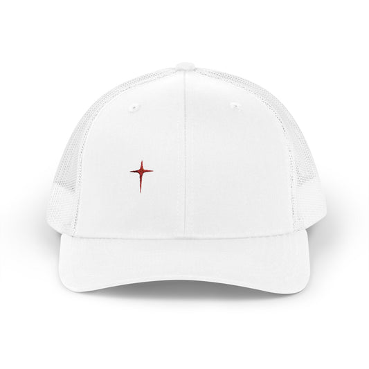 Embroidered Cardinal Star Trucker Cap