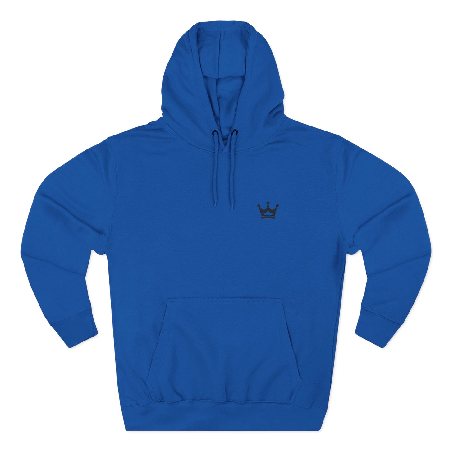 Crown Minimalist Hoodie — Small Chest Crown Logo Fleece Hoodie