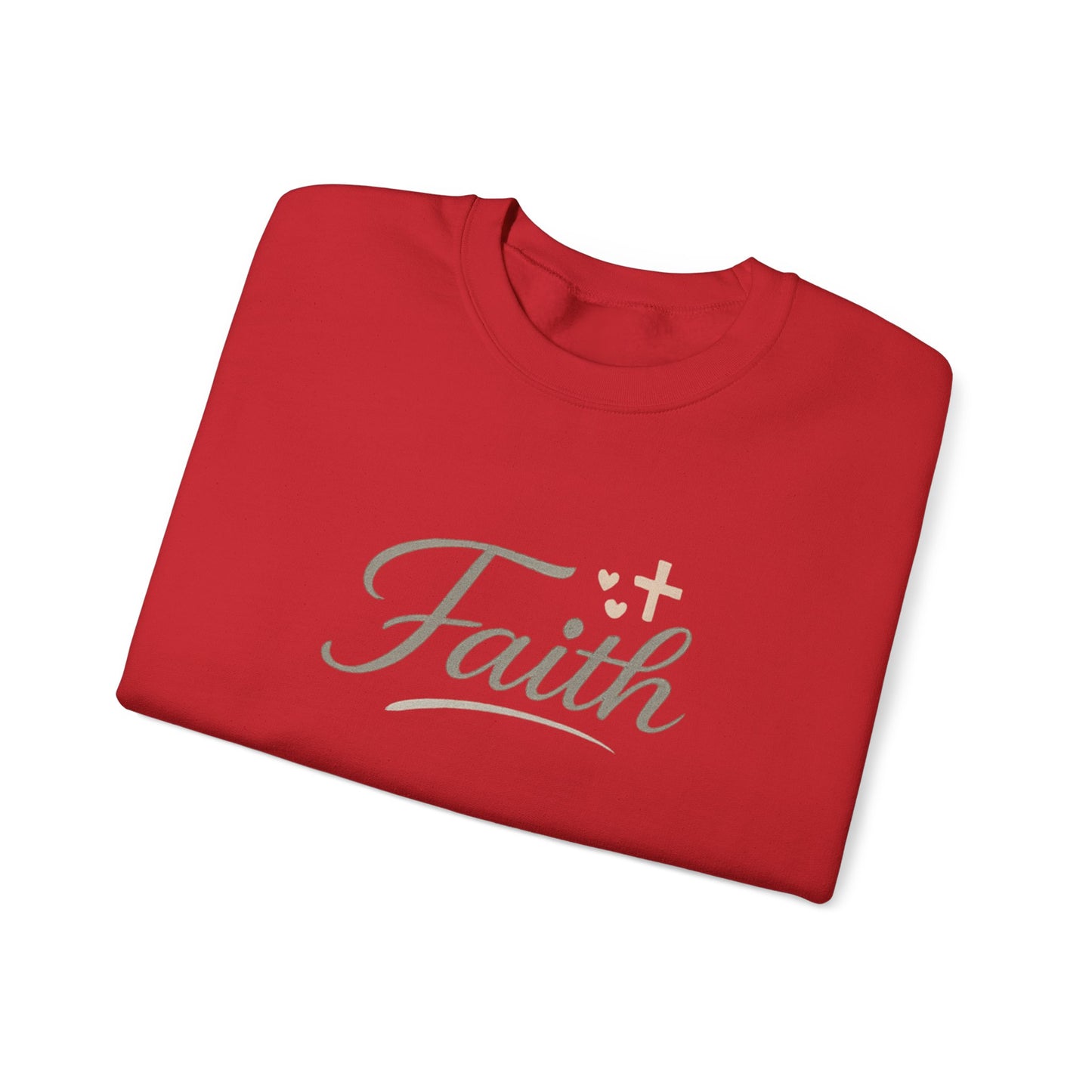 Faith Crewneck Sweatshirt – Elegant Script Christian Pullover