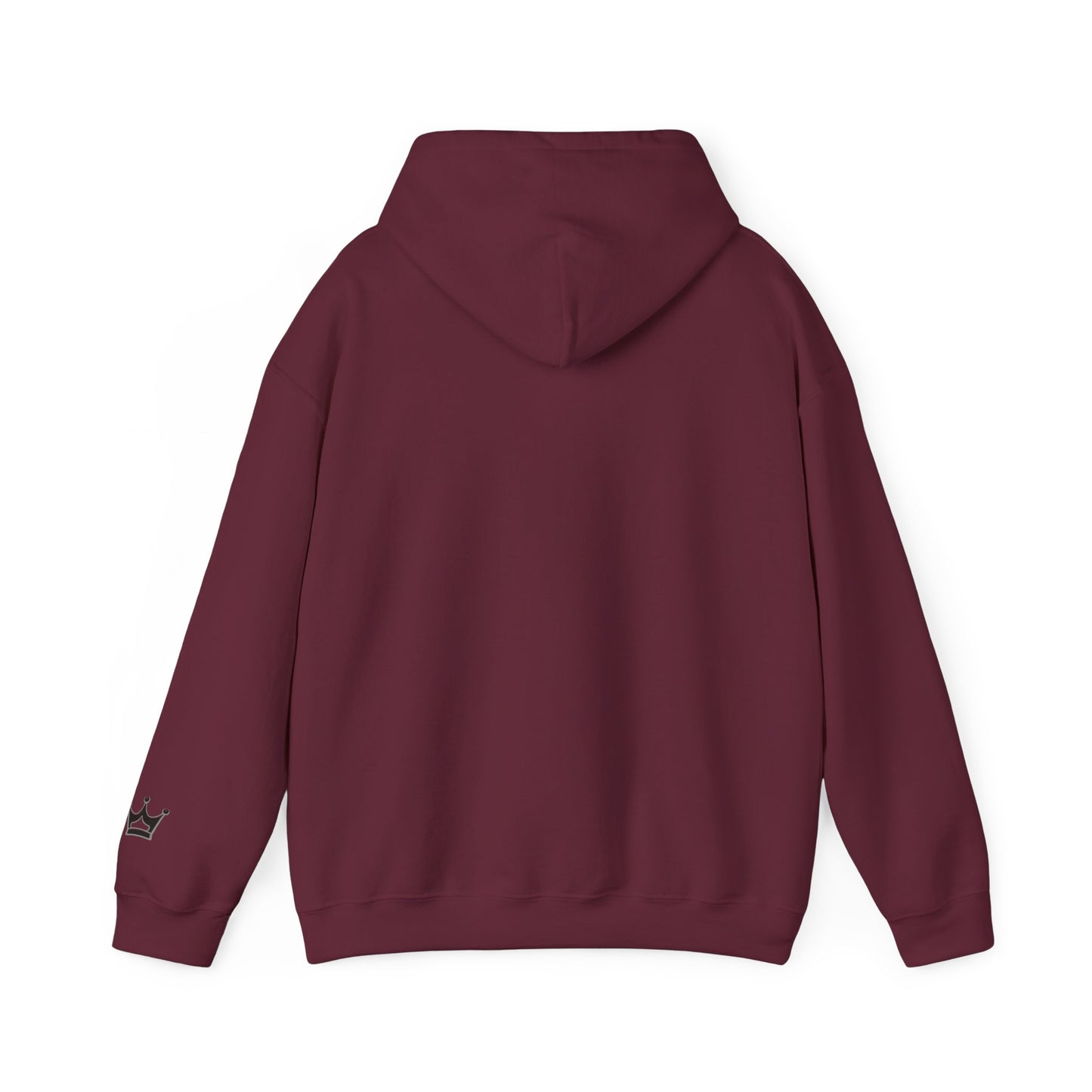 Faith Script Hoodie — Inspirational Christian Pullover with Cross Accent