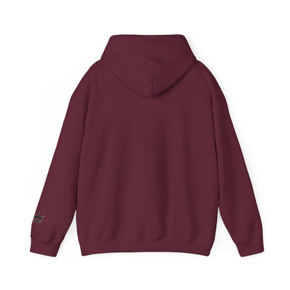 Faith Script Hoodie — Inspirational Christian Pullover with Cross Accent