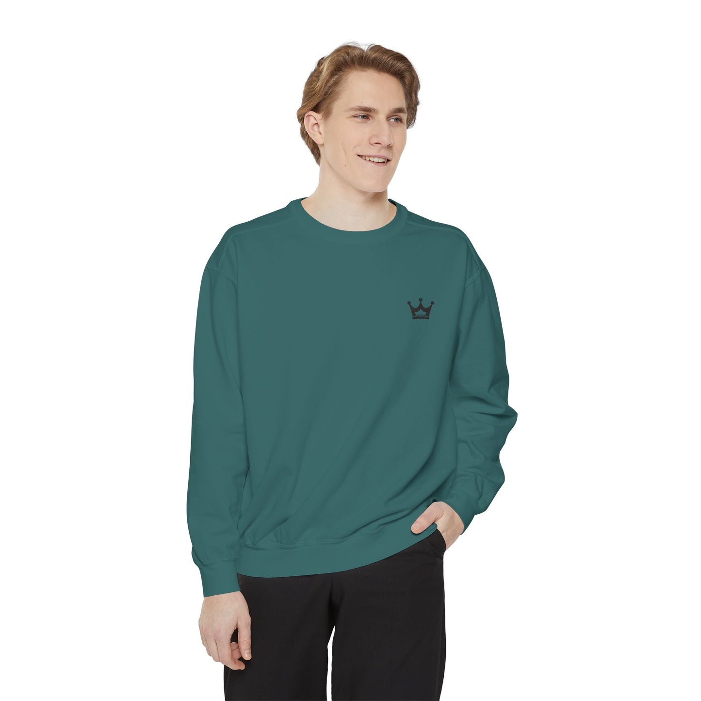 Crown Minimalist Sweatshirt — Small Chest Crown Logo