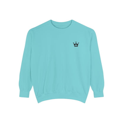 Crown Minimalist Crewneck Sweatshirt — Small Chest Crown Graphic