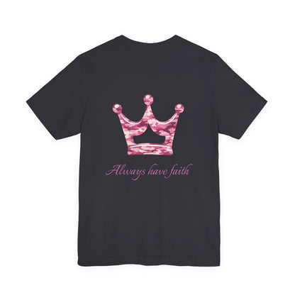 Faith Vintage Bible Scene Tee — "Be strong like men" Christian Scripture T‑Shirt.