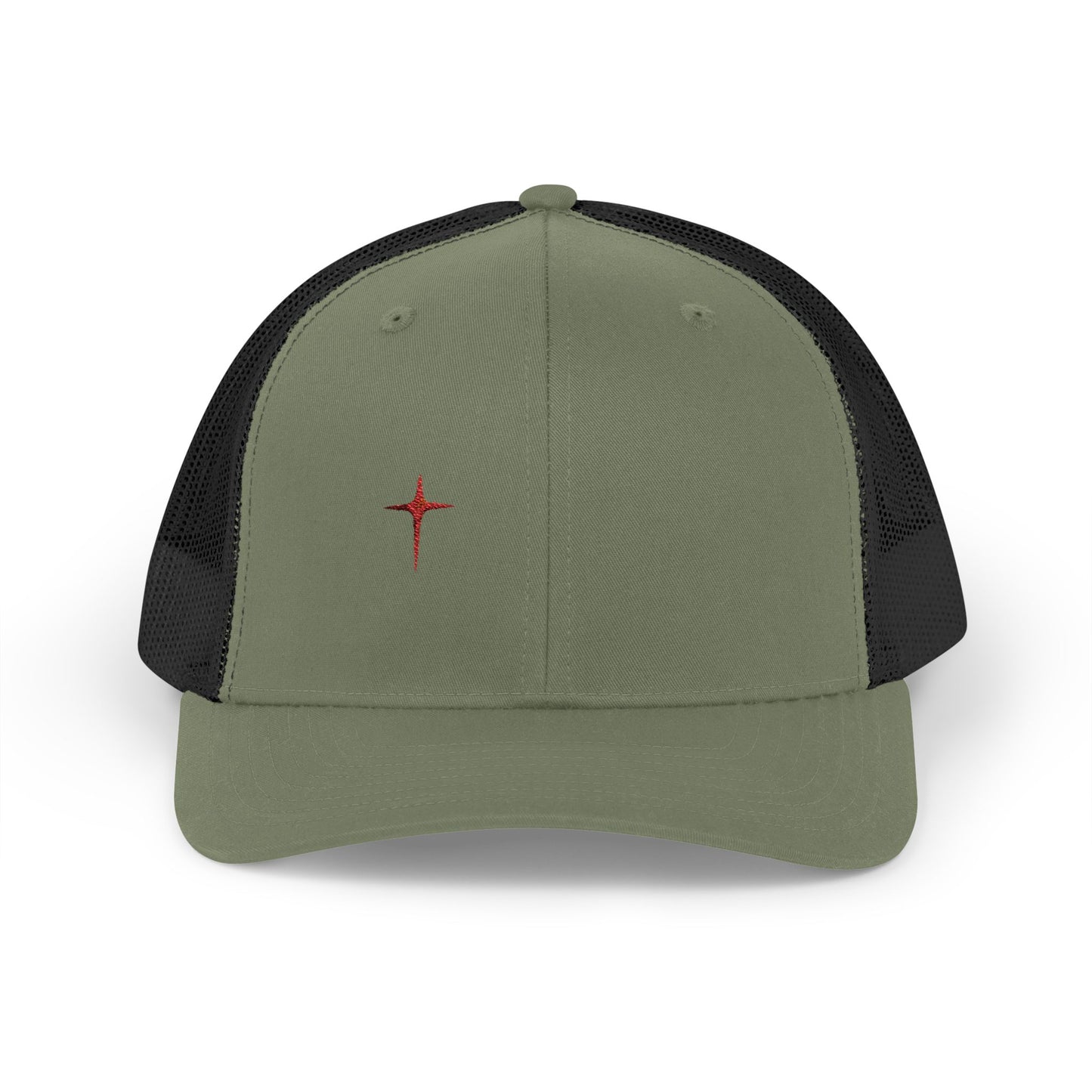 Embroidered Cardinal Star Trucker Cap