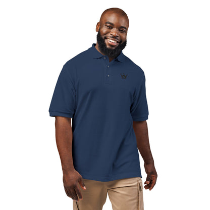 Embroidered Crown Polo Shirt — Classic Men's/Women's Short-Sleeve Golf Polo