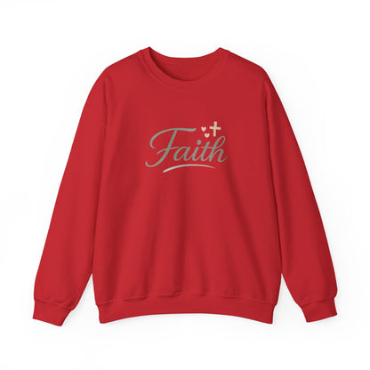 Faith Crewneck Sweatshirt – Elegant Script Christian Pullover