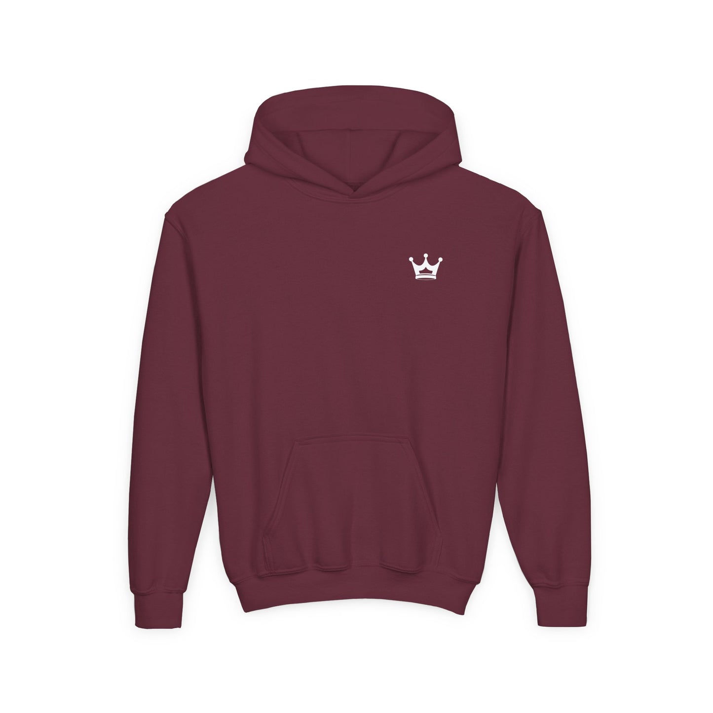 Youth Hoodie — “You Need Jesus.” Bold Back Print with Crown Accent