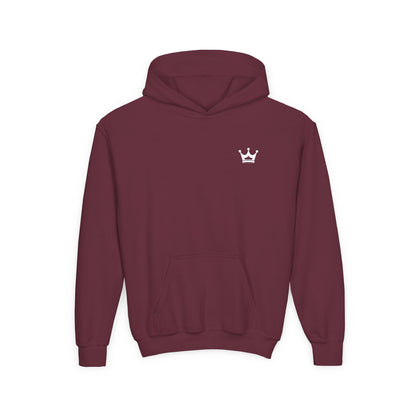 Youth Hoodie — “You Need Jesus.” Bold Back Print with Crown Accent