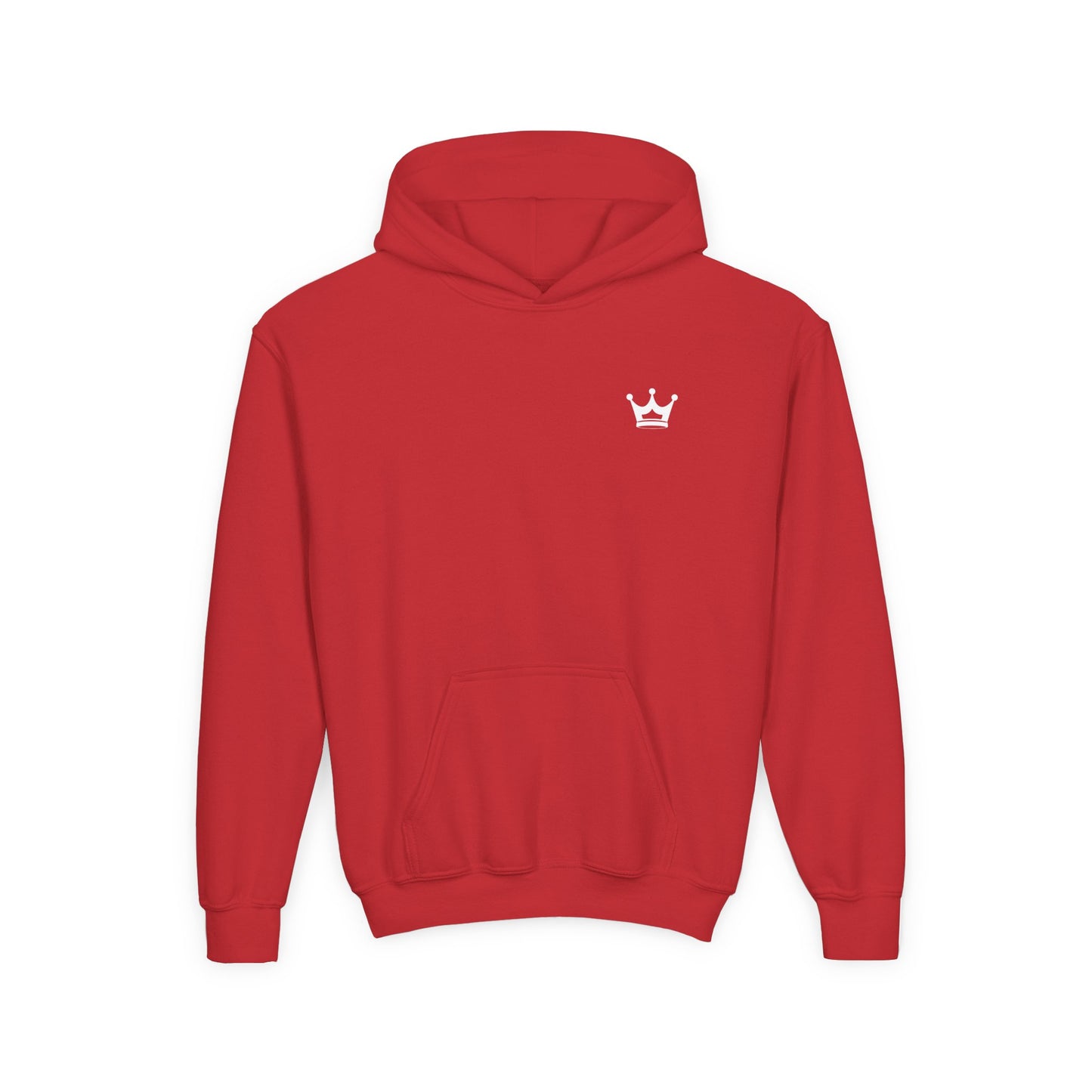Youth Hoodie — “You Need Jesus.” Bold Back Print with Crown Accent