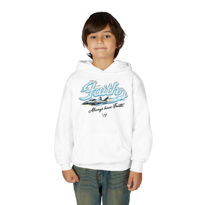 Faith Youth Hoodie — "Always have Faith" Inspirational Kids Pullover