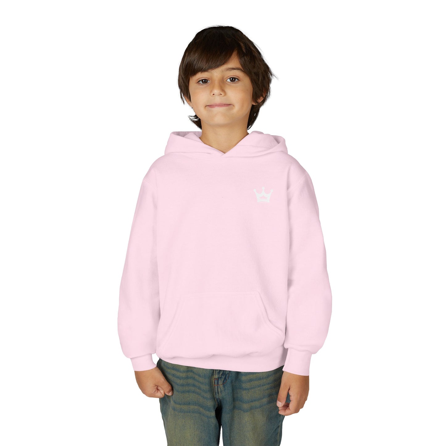 Youth Hoodie — “You Need Jesus.” Bold Back Print with Crown Accent