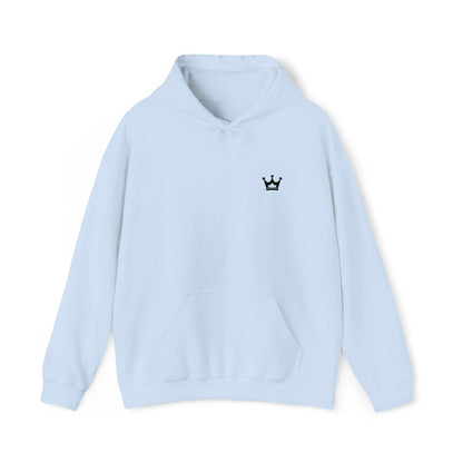 Crown Mini Embroidered Hoodie — Minimal Crown Chest Sweatshirt