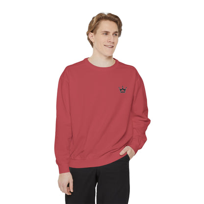Crown Minimalist Crewneck Sweatshirt — Small Chest Crown Graphic