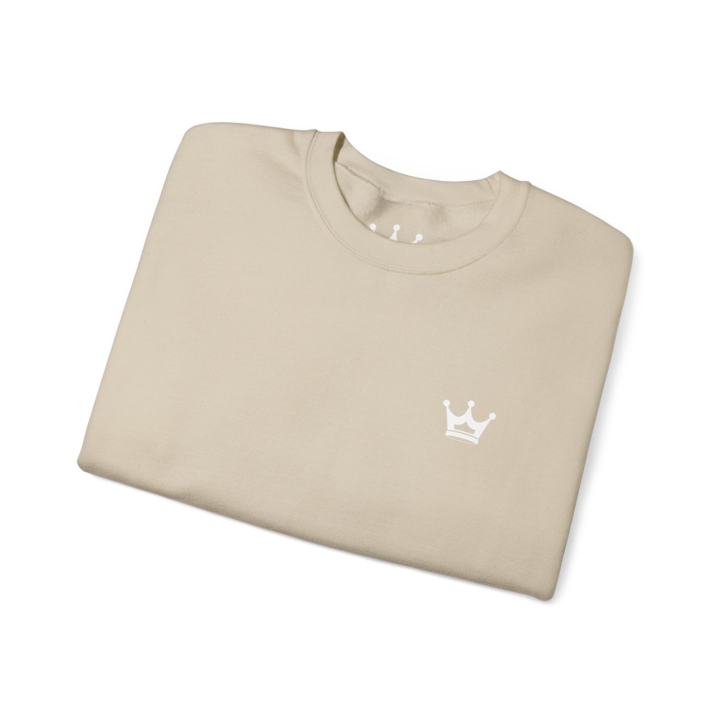 Christian Crewneck Sweatshirt — "You Need Jesus." Back Print with Faith Sleeve