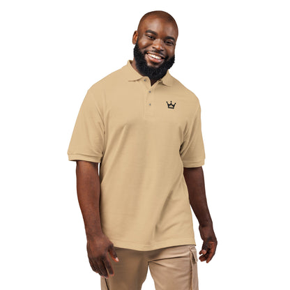 Embroidered Crown Polo Shirt — Classic Men's/Women's Short-Sleeve Golf Polo