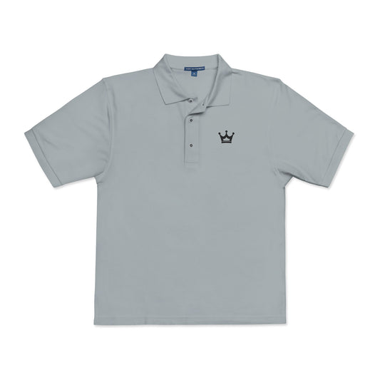 Embroidered Crown Polo Shirt — Classic Men's/Women's Short-Sleeve Golf Polo