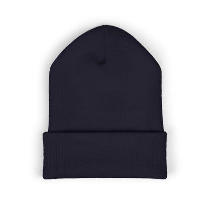 Embroidered Red Star Cuffed Beanie