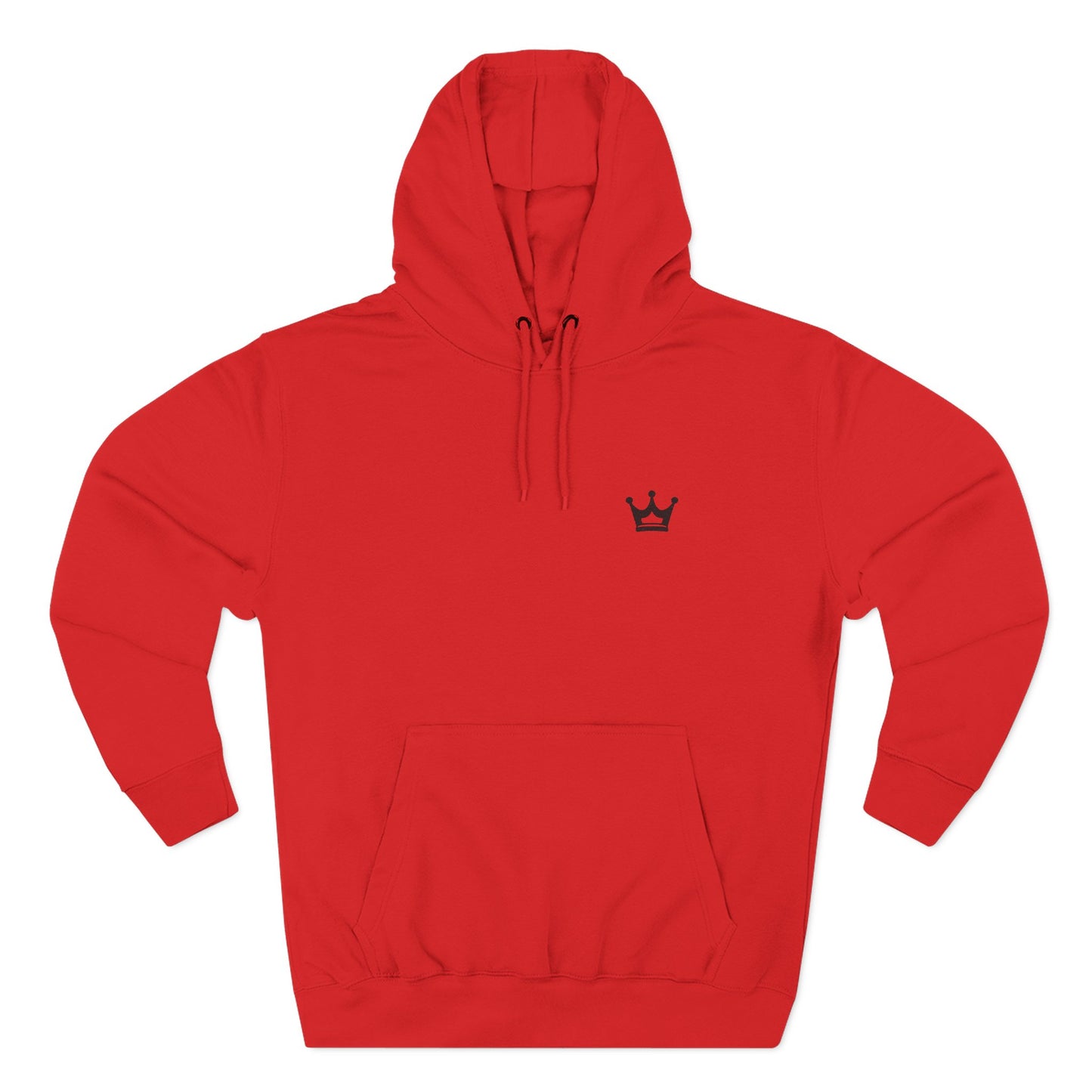 Crown Minimalist Hoodie — Small Chest Crown Logo Fleece Hoodie