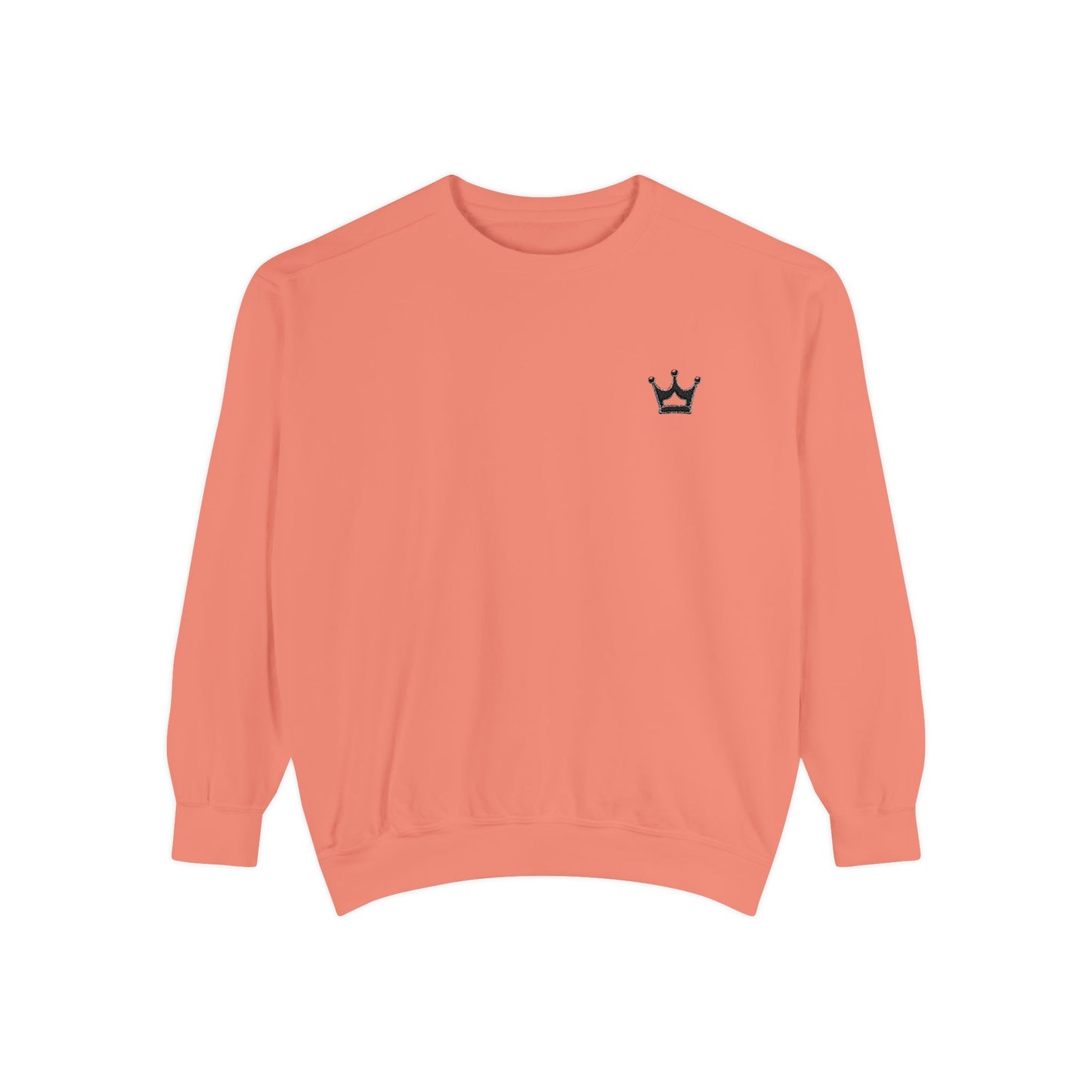 Crown Minimalist Crewneck Sweatshirt — Small Chest Crown Graphic