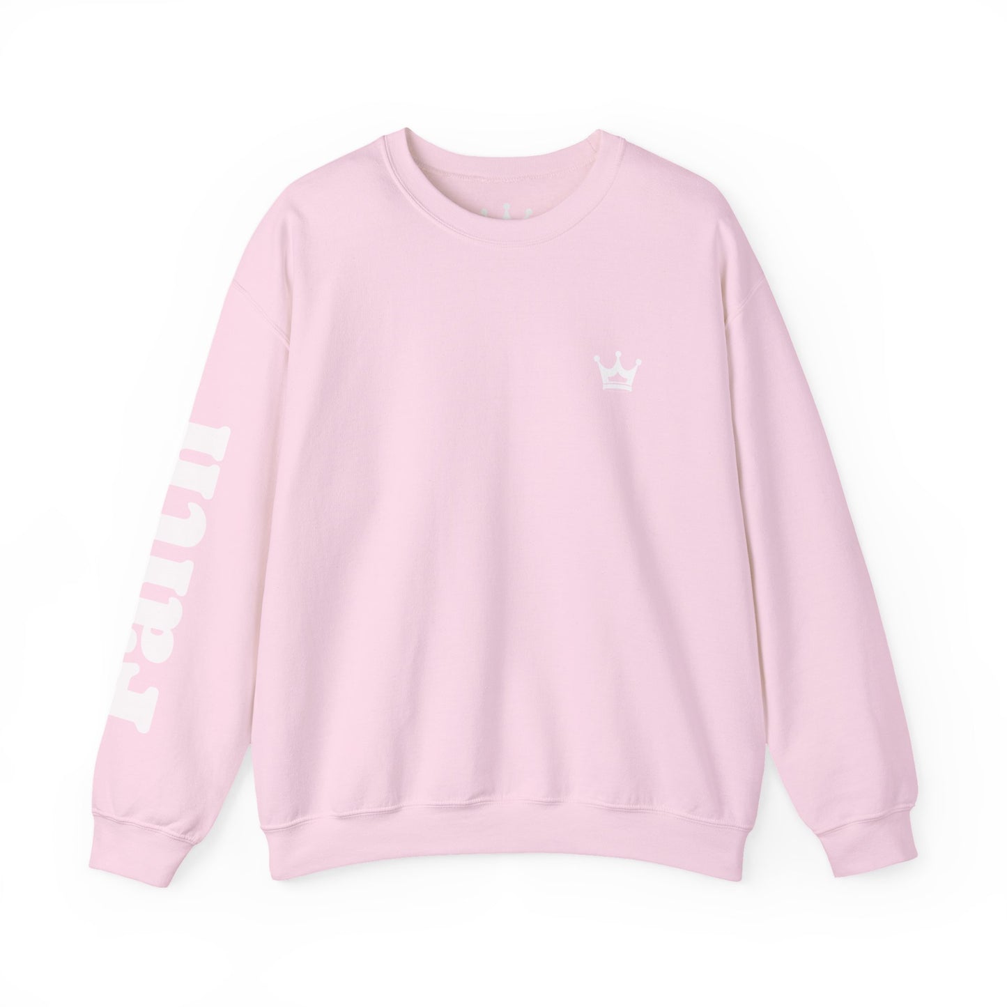 Christian Crewneck Sweatshirt — "You Need Jesus." Back Print with Faith Sleeve