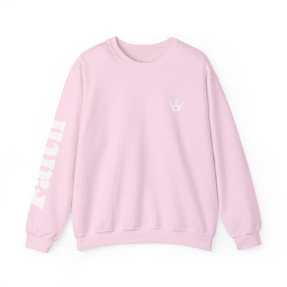 Christian Crewneck Sweatshirt — "You Need Jesus." Back Print with Faith Sleeve