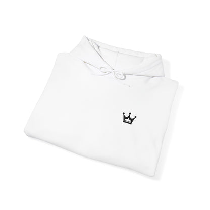 Crown Mini Embroidered Hoodie — Minimal Crown Chest Sweatshirt