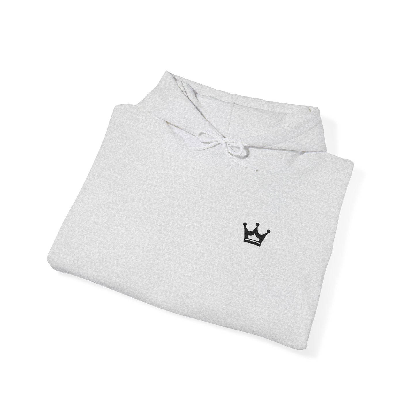 Crown Mini Embroidered Hoodie — Minimal Crown Chest Sweatshirt