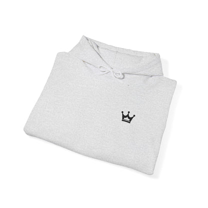 Crown Mini Embroidered Hoodie — Minimal Crown Chest Sweatshirt