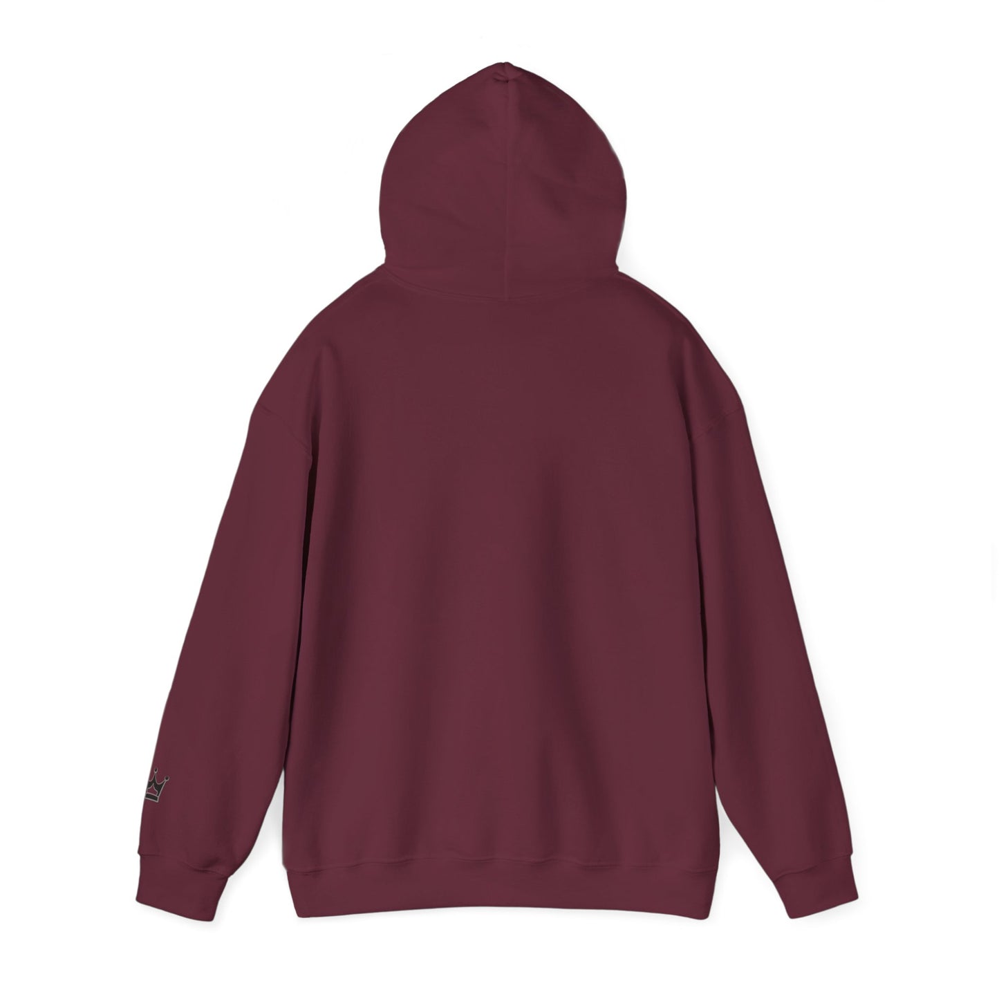 Faith Script Hoodie — Inspirational Christian Pullover with Cross Accent