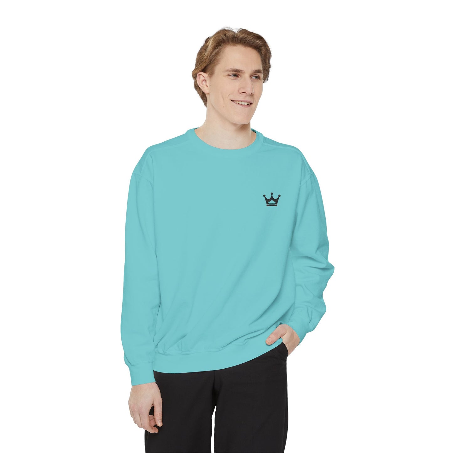 Crown Minimalist Sweatshirt — Small Chest Crown Logo